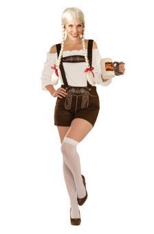 Costume Adult German Lady Lederhosen Oktoberfest