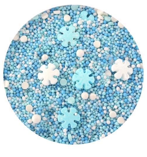 Sprinkles Blue Snowflake Mix 80g Roberts