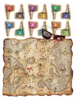 Game Pirate Treasure Map 30 X 45cm - Last Chance