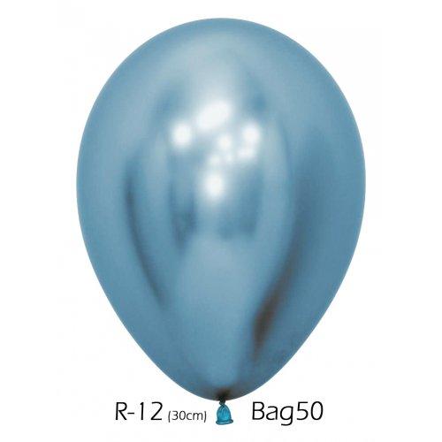 Latex Balloons 30cm Reflex Blue Pk 50