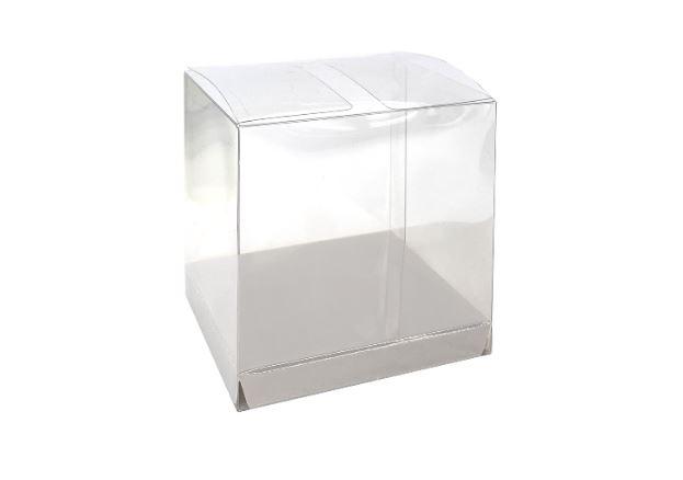 Favour Box Clear - Metallic Silver Pk 10