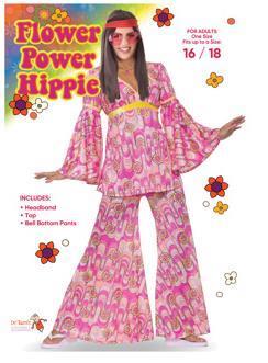 Costume Adult 1960s Flower Power Hippy