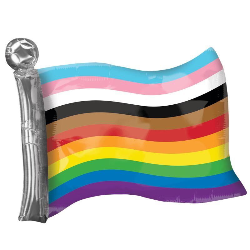 Balloon Foil Shape Rainbow Flag LGBTQ 68cm X 56cm