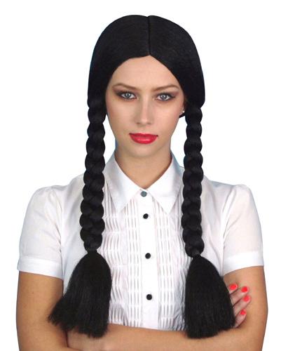 Wig Wednesday Long Black with Plaits