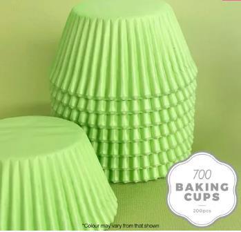 Baking Cups Pastel Lime Green 700 Pk/200