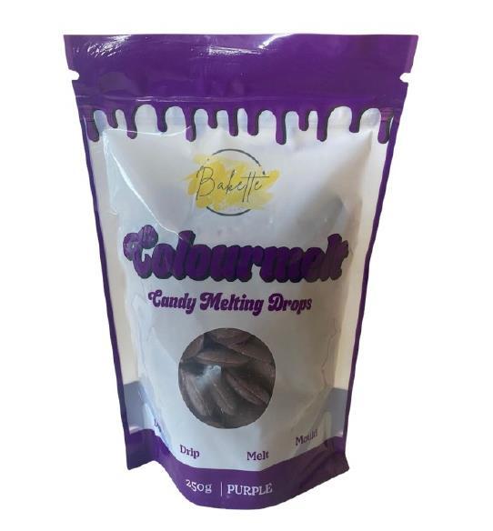 Coloured Chocolate Colourmelts Purple 250g