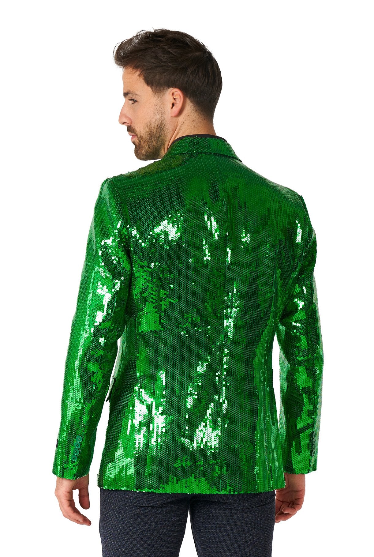 Costume Adult Suitmeister Blazer Green Sequins