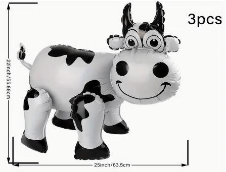 Balloon Foil Shape Animal Farm Western Rodeo Cow/Bull 3D (Air Fill Only)