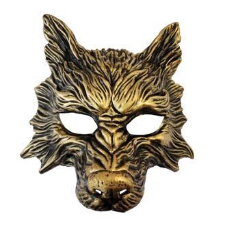 Mask Animal Wolf/Werewolf Golden