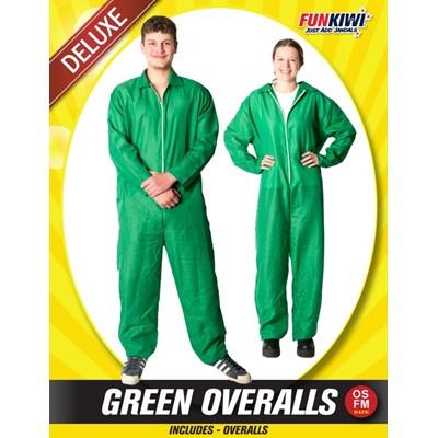 Costume Overalls Coloured Adult - Mens Large