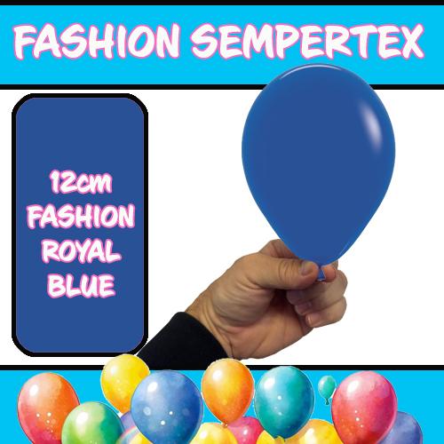 Latex Balloon 12cm Fashion Royal Blue Pk 50