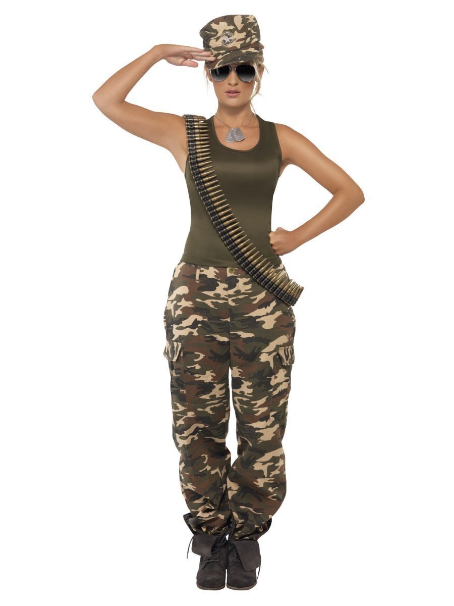 Costume Army Soldier Camo Khaki Deluxe