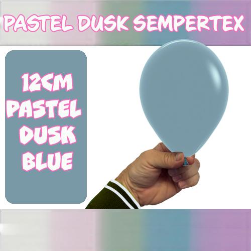Latex Balloon 12cm Pastel Dusk Blue Pk 50