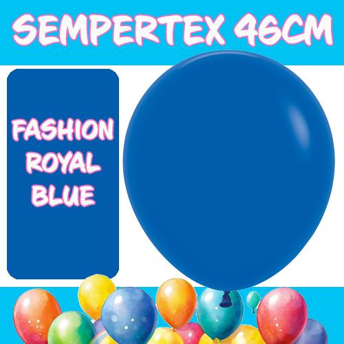 Balloons 46cm Fashion Royal Blue Sempertex Pk 6