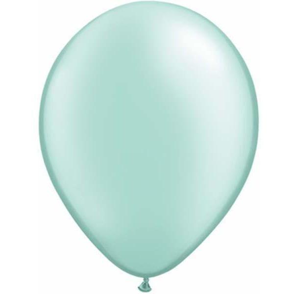 Last Chance - Latex Balloons 30cm Mint Green Past Pearl Pk 25