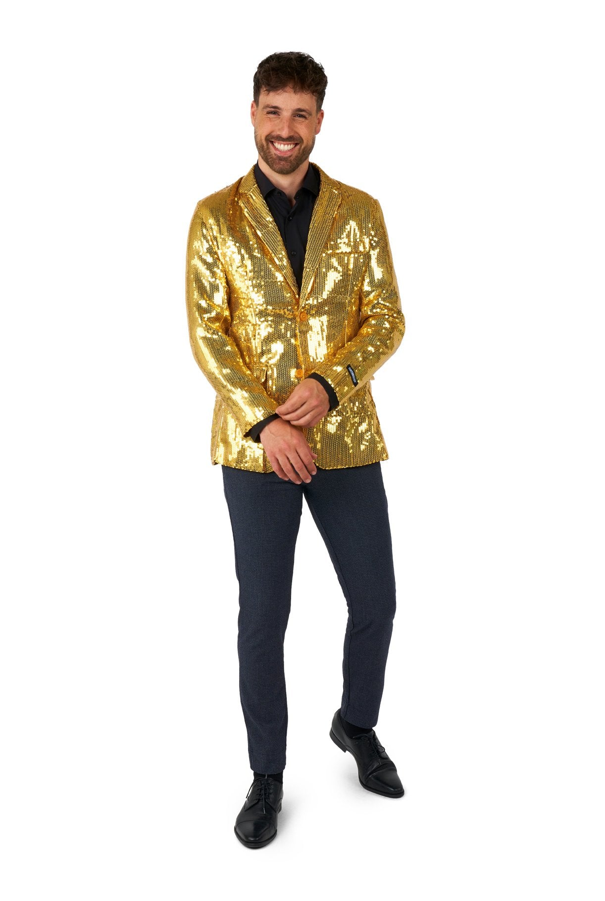 Costume Adult Suitmeister Blazer Gold Sequins