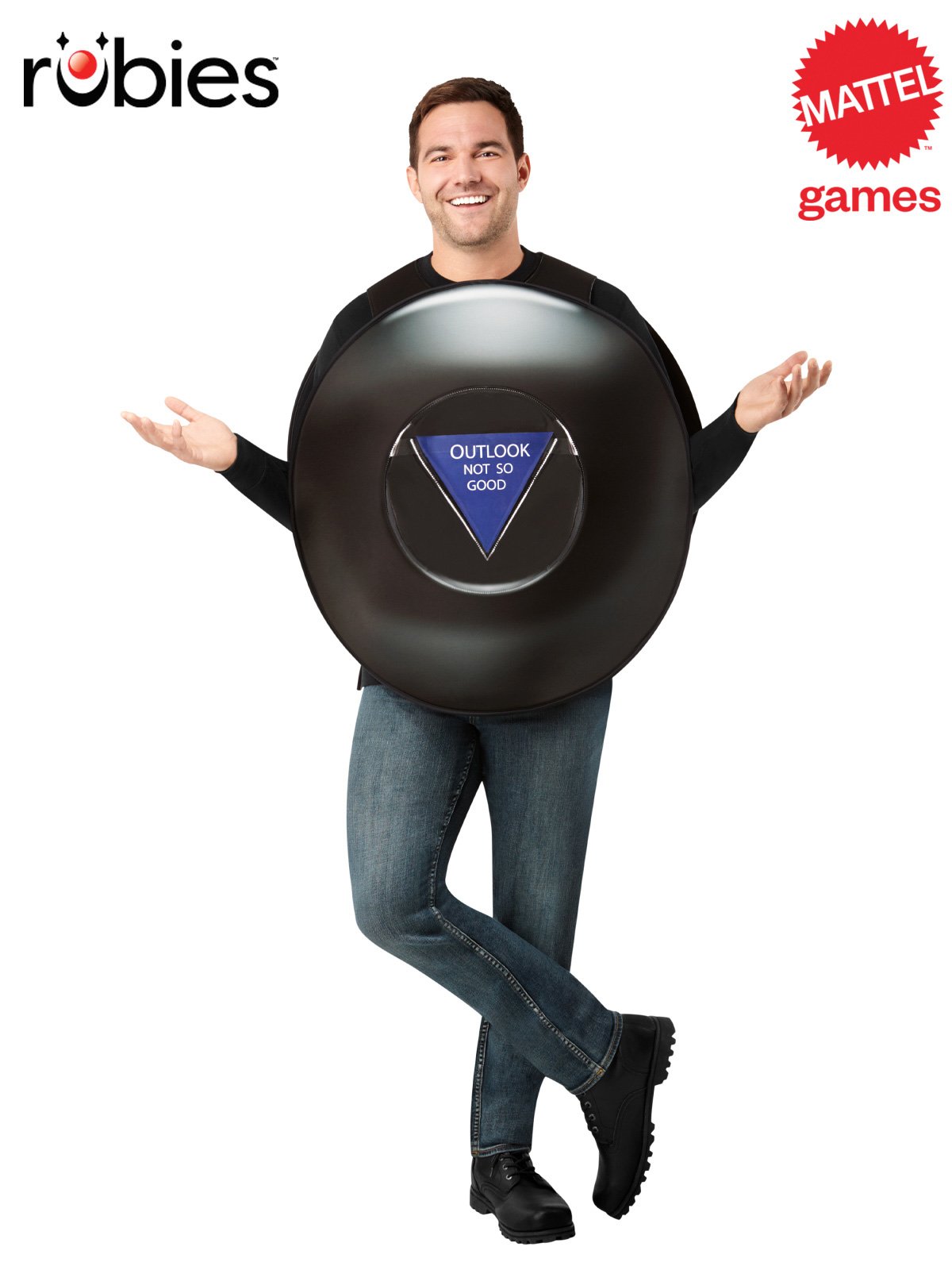 Costume Adult Magic 8-Ball With 5 Changeable Cards Mattel