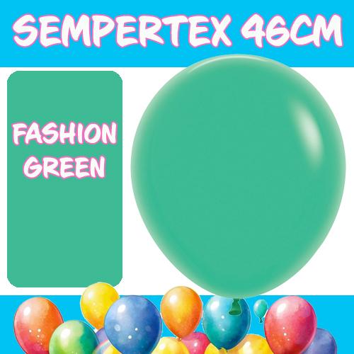 Balloons 46cm Fashion Green Sempertex Pk 6