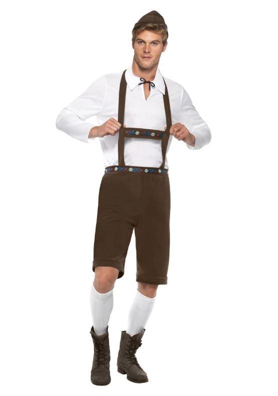 Costume Adult German Bavarian Oktoberfest Brown