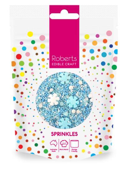 Sprinkles Blue Snowflake Mix 80g Roberts