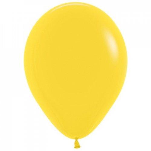 Latex Balloons 30cm Fashion Yellow Pk 100