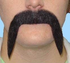 Costume Accessory Moustache Mexican Black Footy Realistic Deluxe