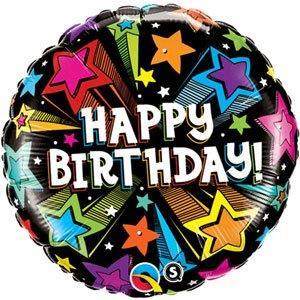 Balloon Foil 45cm Birthday Shooting Star discontinued line