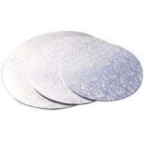 Cake Board Round Silver 5mm 8 Inch