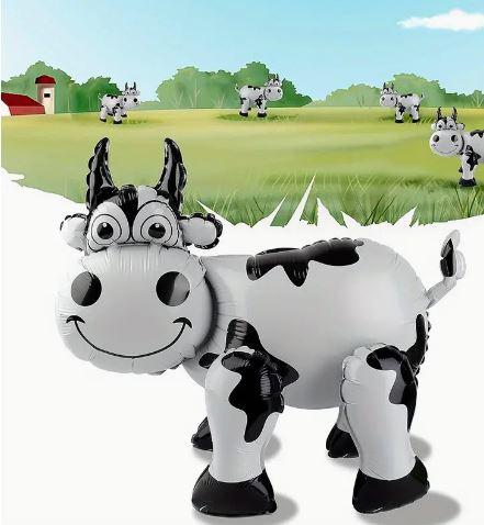 Balloon Foil Shape Animal Farm Western Rodeo Cow/Bull 3D (Air Fill Only)