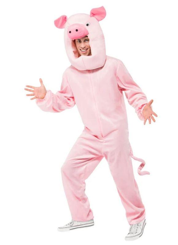 Costume Adult Pig Pink Large