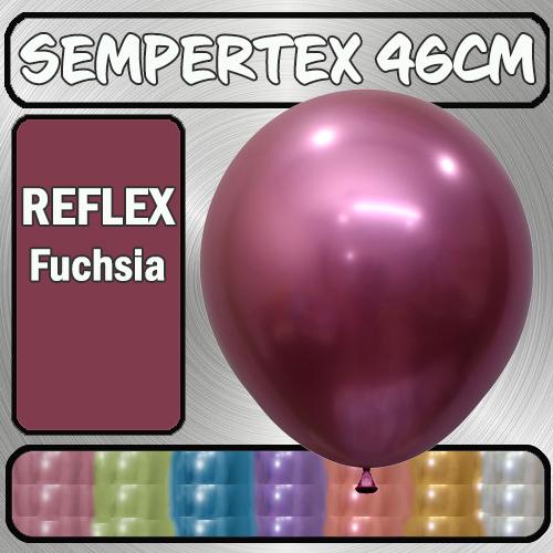 Balloons 46cm Reflex Fuchsia Pk 6