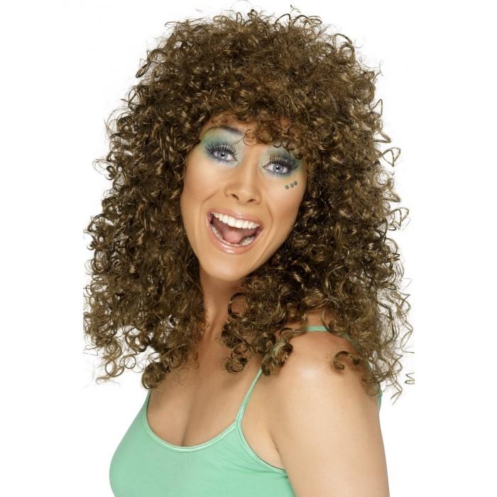 Wig Brown Boogie Babe Disco 1970s