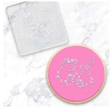 Peppa Pig Logo Cookie/Biscuit Debossers Cake Craft