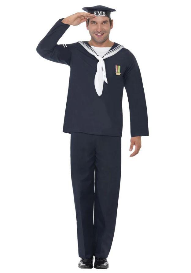 Costume Adult Blue Naval Seaman