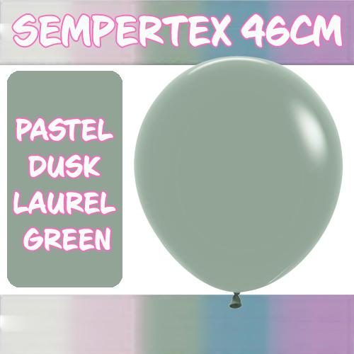 Balloons 46cm Pastel Dusk Laurel Green Pk 6