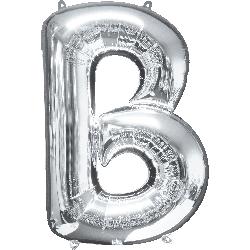 Balloon Foil Letter B Silver 86cm - Discontinued Line Last Chance To Buy