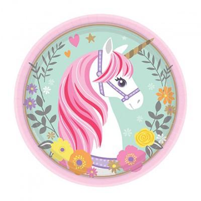 Magical Unicorn Lunch Plates Pk/8 NPC