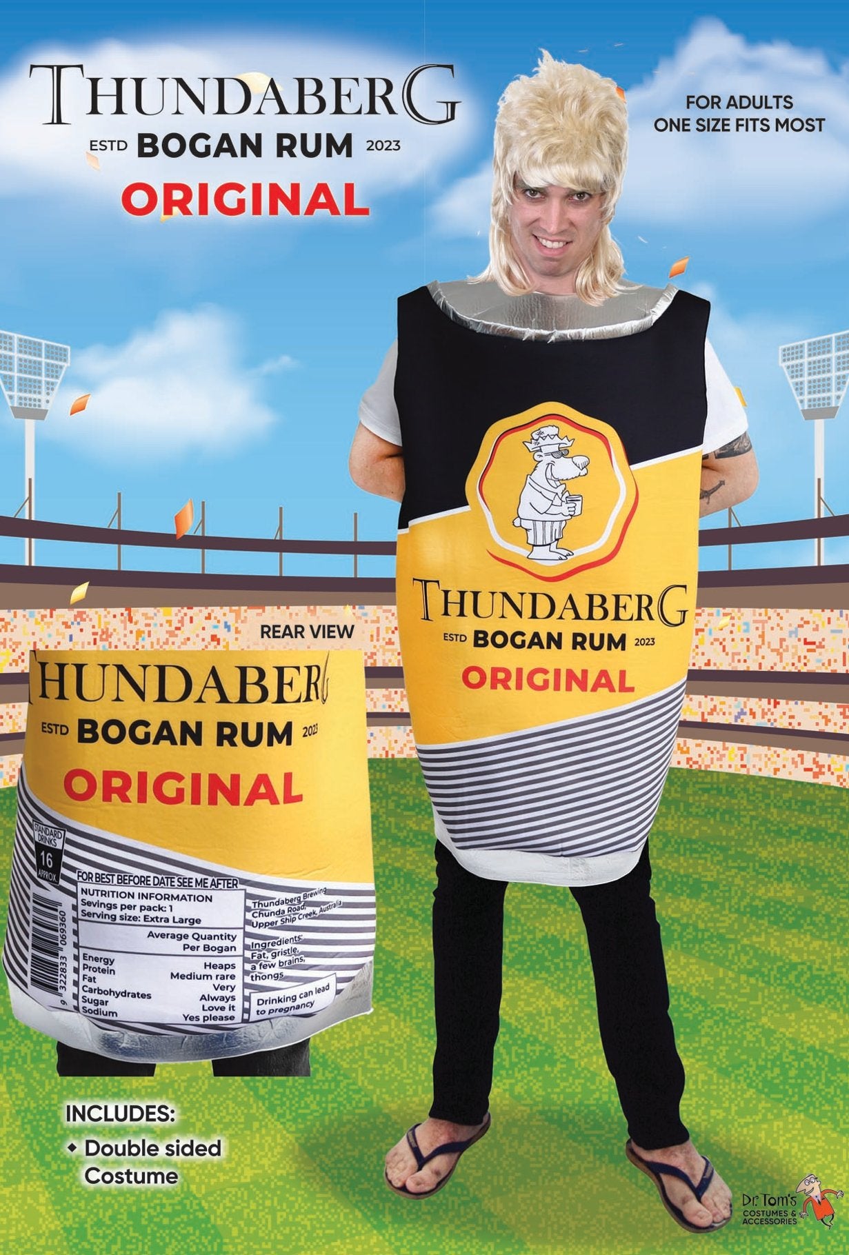 Costume Adult Thunderburg Bogan Rum One Size