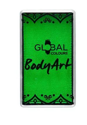 Face & Body Paint Bodyart Green Neon Cake 20g