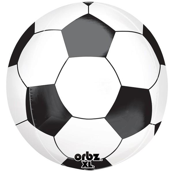 Balloon Foil Shape Orbz Soccer Football 38cm x 40cm