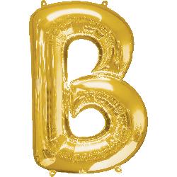 Balloon Foil Letter B Gold 86cm - Discontinued Line Last Chance To Buy