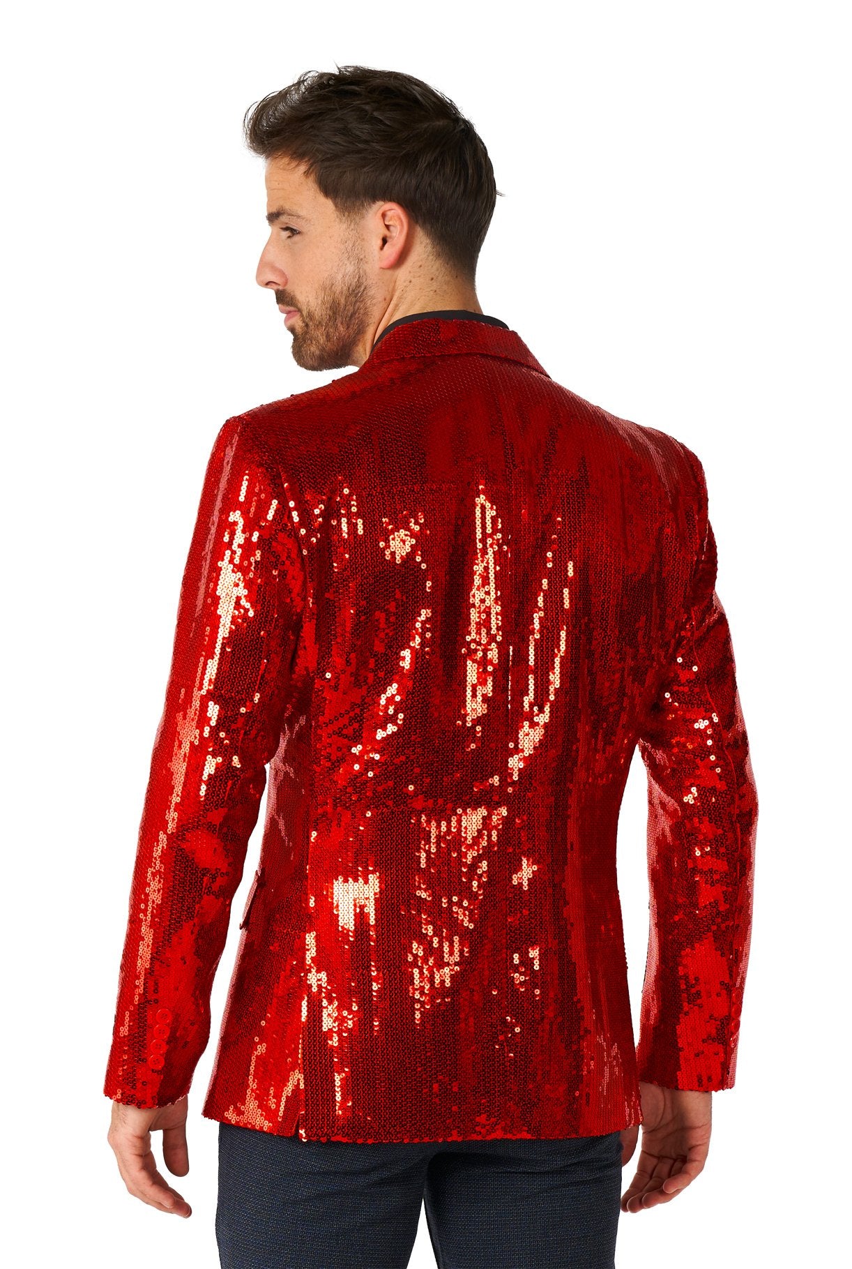 Costume Adult Suitmeister Blazer Red Sequins