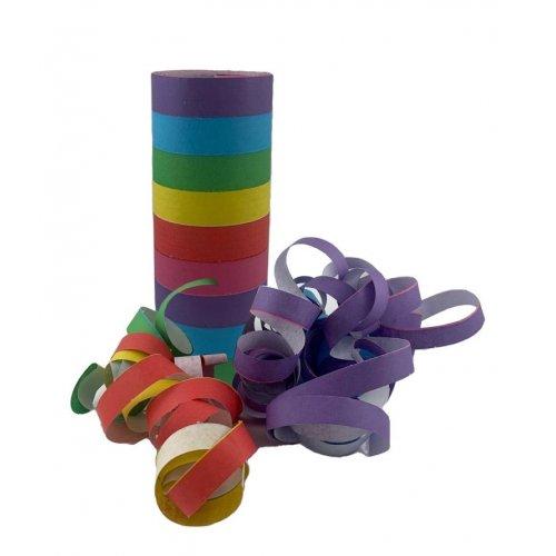 Boat Throw Serpentine Paper Rainbow Coloured Streamers 14m Long Pack 9