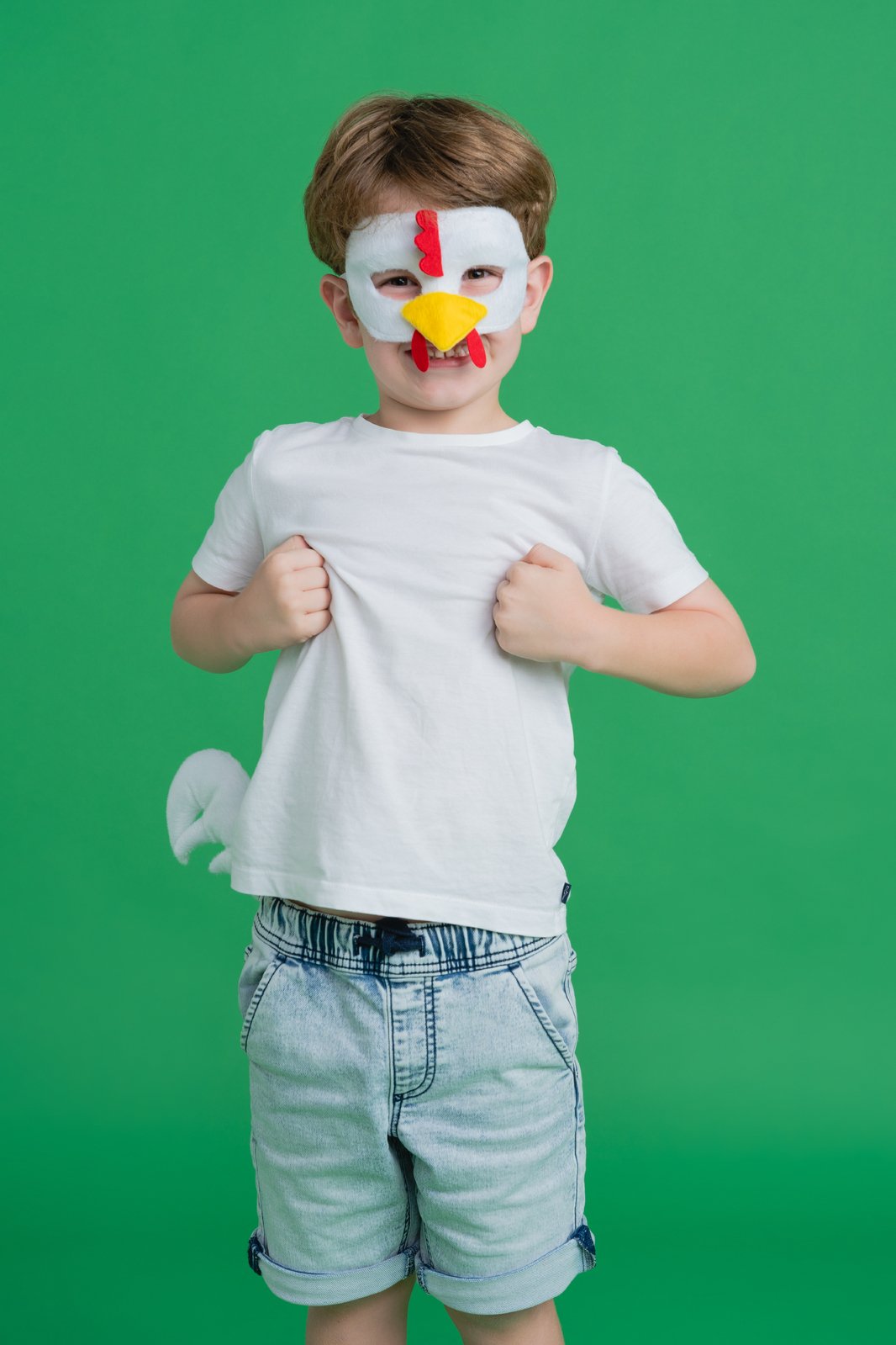 Animal Costume Mask Set Deluxe Chicken/Hen/Rooster