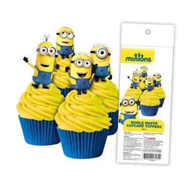 Edible Icing Wafer Topper Minions Pk/16