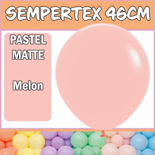 Balloons 46cm Pastel Matte Melon Pk 6