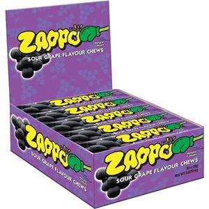 Confectionary Zappo Sour Grape Chew 29g Each