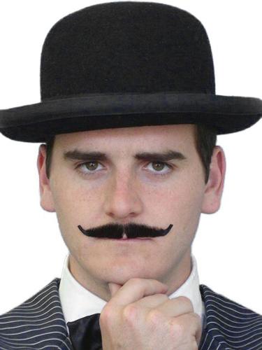 Costume Accessory Moustache Detective Inspector Black Realistic Deluxe