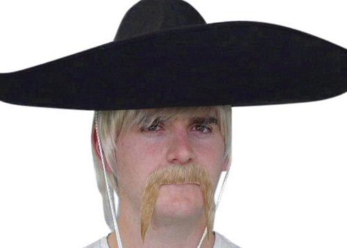 Costume Accessory Moustache Mexican Blonde Realistic Deluxe