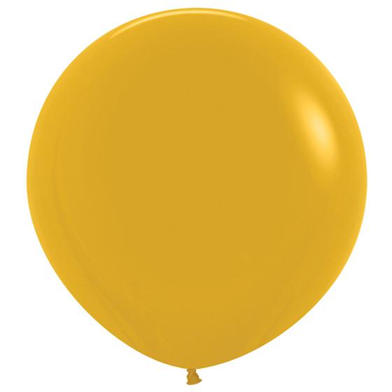 Balloons 60cm Fashion Mustard Yellow Sempertex Pk 3